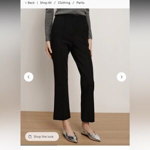 Veronica Beard Kean Black Crepe Trousers Pants Sz16